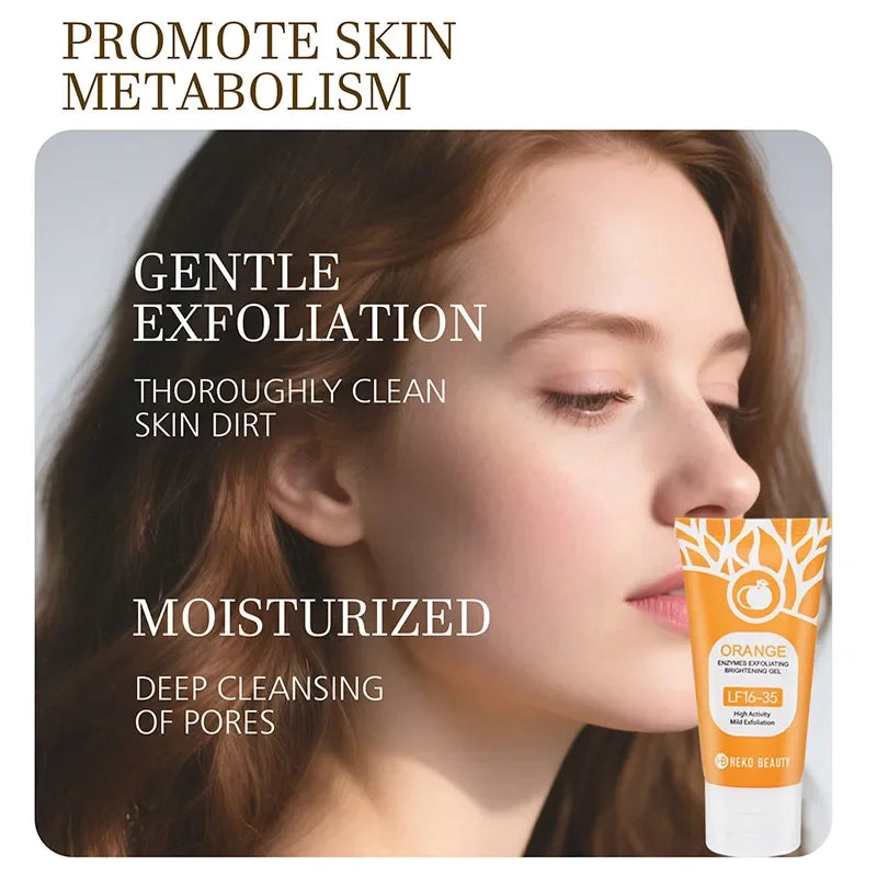 Facial Exfoliate Gel For Deep Moisturizing Pore Cleansing Gentle Facial Scrub Body Cleansing Gel Dead Skin Remover